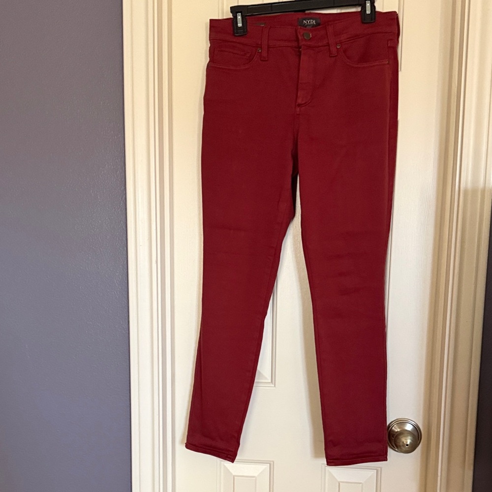 NYDJ Women's Red Skinny Jeans